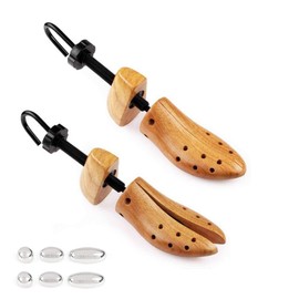 FootFitter Professional 2-Way Shoe Stretcher Set – Pair of Stretchers - Stretches Length & Width, Loosens & Widen Shoes (Women’s S (4.5-6))