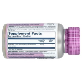 Solaray Vital Extracts, Berberine, 500 mg, 60 VegCaps