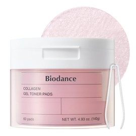 Biodance Collagen Gel Toner Pads, Pore Minimizer for Face, Improving Elasticity, Plumping Toner Pads for Sensitive Skin, Pre-Soaked Pads, Korean Skin Care, Mothers Day Giftsㅣ60 Pads