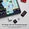 Aula Hero 75 HE Wireless Gaming Keyboard,Black Mechanical Keyboards