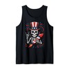 Skeleton Uncle Sam Hat Firework 4th of July Rock Music