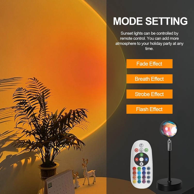 Sunset Lamp Projection with App & Remote Control – 16M