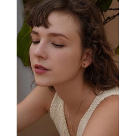 S.Leaf - arete de plata de ley para gatos y gatos y lunas, para amantes de los gatos, para mujeres y gatos, Plata de ley