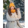 VIVISENCE 7014 Women's Bobble Hat Winter Warm Thick Patterned Made