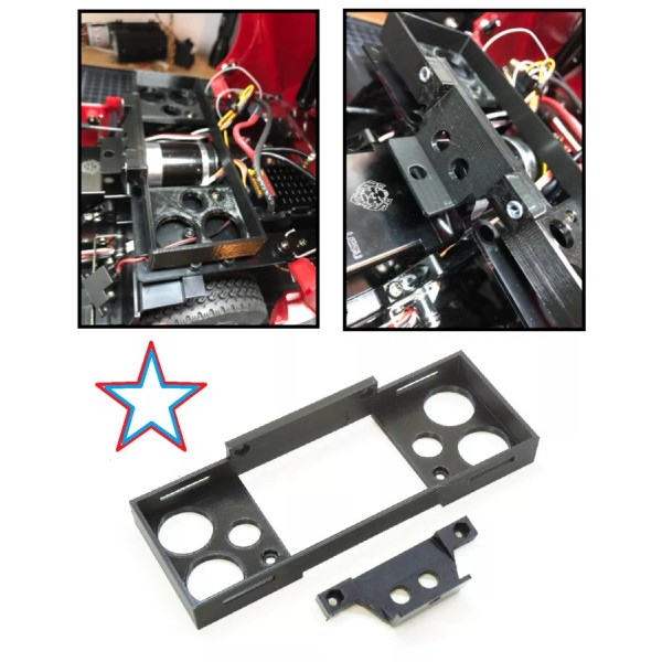 Speedway Battery Box Mount (LiPo) Relocator for Tamiya Truck 1/14