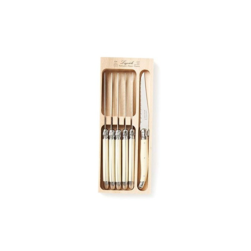 Laguiole 6 x Steak Knifes | Ivory Colour | Knifes