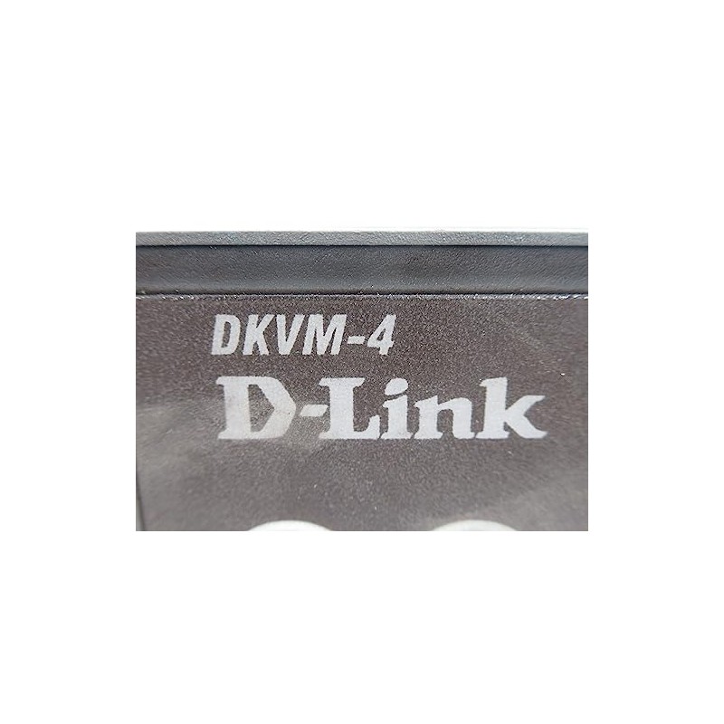 D-Link 4-Port KVM Keyboard Video Mouse Switch Hotkey/Autoscan Dkvm-4