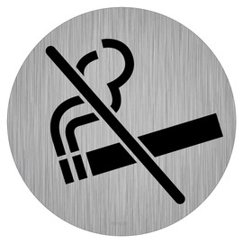 immi Prohibition Sign, No Smoking, No Smoking, No Smoking, 95 mm Diameter