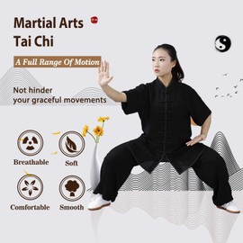 air swimmers Martial Arts Suit | Unisex Kung Fu and Tai Chi Uniform | Fit Relaxed at Home Daily Wear, a, M