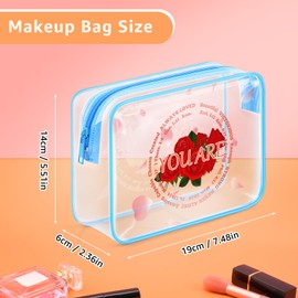 Christian Gifts For Women Faith Clear Makeup Bag Christian Religious Spiritual Gifts Confirmation Gifts For Teen Girls Bible Verse Rom. 8:38 Cosmetic Bag Religious Gifts For Her Grandma Friends