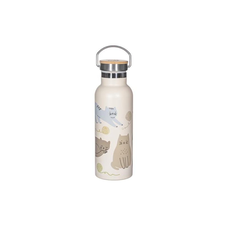 Sass & Belle Cats Metal Water Bottle