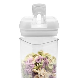 KOSBON Airtight Food Storage Containers White, 7Pcs Plastic Cereal Containers with Easy Lock Lids for Kitchen Pantry, Organization and Storage, BPA Free