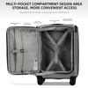 Premium Carry On Luggage, 20 Inch Top Opening Aluminum Frame