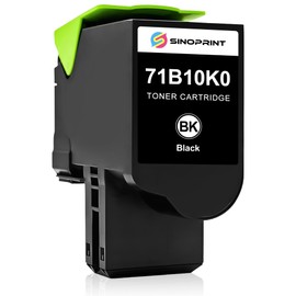 SINOPRINT Compatible Toner Cartridge Replacement for Lexmark 71B0010 71B10K0 Black High Yield for Lexmark CS317 CS417 CS317dn CX317dn CS417dn CX417de CX317 (1 Pack Black)