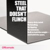 Officemate Bookends, Heavy Weighted 10" Steel, Black (93182)