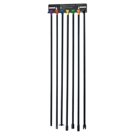 Steelman 7-Piece Spare Tire Retrieval Tool Kit, Lower and Raise Cradle-Suspended Tires, Flat, Pin, Hex, 12-mm Square, Slotted, ⅜-inch Square Heads