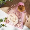 100 Pcs Gift Organza Bags with Drawstring 5x7 Inche Blush