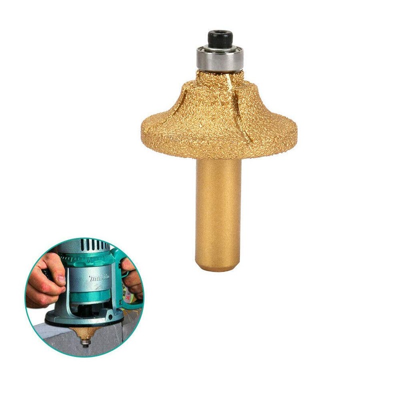 Senrise Electroplated Diamond Stone Marble Grinding Edge Router Bit with