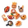 Ipotkitt 60pcs 12 Styles Baking Theme Resin Cabochons Bread Vegetable
