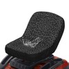 TOADDMOS Comfort Riding Lawn Mower Seat Cover Black Leopard Print