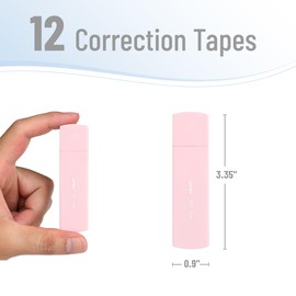 Mr. Pen- Aesthetic Correction Tape, 0.2" x 197", 12 pcs, Pastel Colors, Cute White Out Tape Correction Tape, Aesthetic White Out Correction Tape, Whiteout Correction Tape, Cute Correction Tape