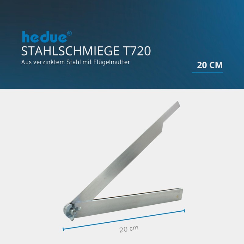 Hedue Steel Bevel, 20 cm, 1-Piece, T720