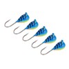 5 Pcs Ice Fishing Jigs Kit High Carbon Steel Ice