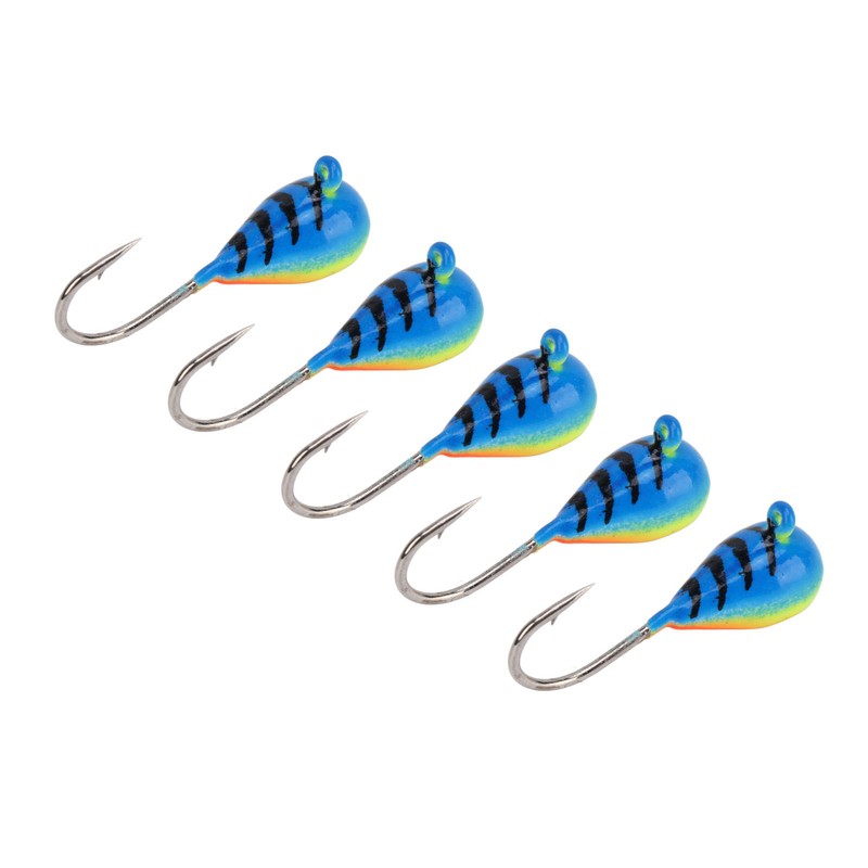 5 Pcs Ice Fishing Jigs Kit High Carbon Steel Ice