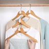 HUSAIHU 40 Pieces Clothes Hangers Space Savers, Transparent Clothes Hanger