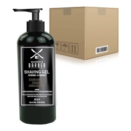 Gel Para Rasurar Transparente De Mentol 12 Piezas - 500 Ml