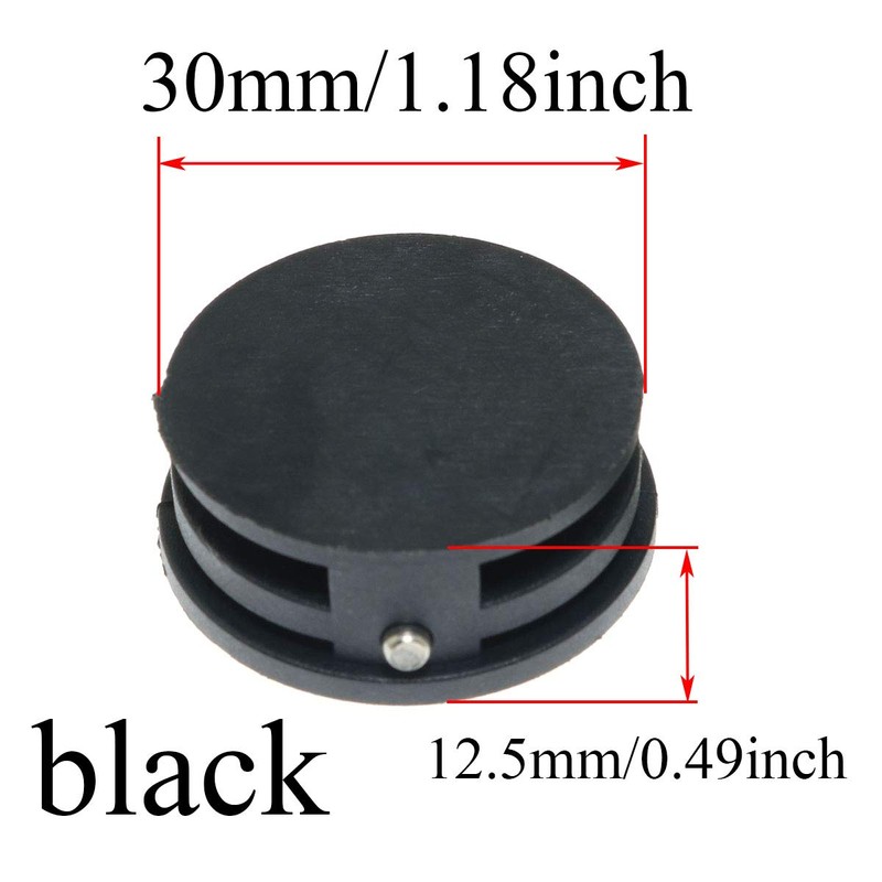 Pro Bamboo Kitchen 2pcs Surfboard Leash Plugs White and Black