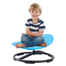 Ehcnwh Kids Sensory Swivel Chair,Autism Spinning,Sensory Chair for Kids Autistic and ADHD Children,Sit and Spin Toy Training Body Coordination,Blue.