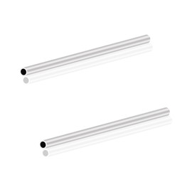 LAVMHAB 6063 Aluminium Round Tube 7 mm x 5 mm 1.0 mm Wall Thickness 150 mm Length Round Aluminium Tubes Straight Pipes (Pack of 2)
