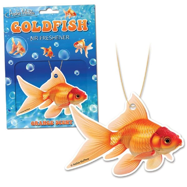 Archie McPhee Goldfish Air Freshener (Orange Scent)