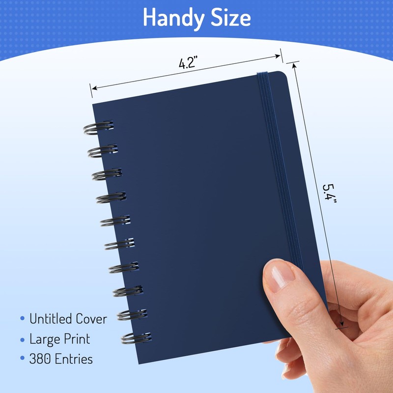 Forvencer Password Book with Individual Alphabetical Tabs, 4" x 5.5"