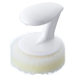 Mamei BS-406 Washbasin Sponge, White, Width 2.4 x Depth 2.6 x Height 2.8 inches (6 x 6.5 x 7 cm), Perfect for Hand, Washroom Wash, Cloudy and Water Scalee, Easy to Hold, Made in Japan
