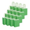 DjinnGlory 60 Pack Mini Green Paper Gift Bags with Handles