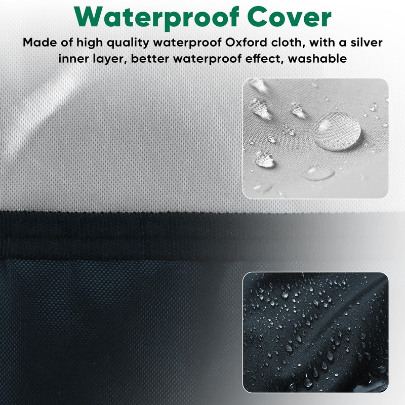 Plusluck Air Conditioner Cover Outside, Black Window AC Unit Cover,