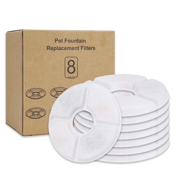 ISIYINER Trinkbrunnen Filters Katzen Hunde Cat Fountain Filter mit Harz