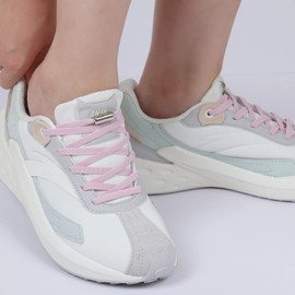 Handshop 2 Pairs of No Tie Shoelaces - Elastic Shoelaces with Metal Capsules - Shoelaces Quick Release for Adults and Children Trainers (Light Pink 120 cm)