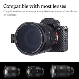 SUIOPPYUW ND Lens Filter Quick Release Switch Bracket Adapter Flip Without Deformation Lens Filter for DSLR Camera Photography Accessory, 82mm