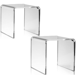 BANBERRY DESIGNS Acrylic Display Stands Premium Risers Each Measures 5" H Set of 2