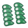 10 PCS Golf Club Head Covers Four Leaf Clover Pattern