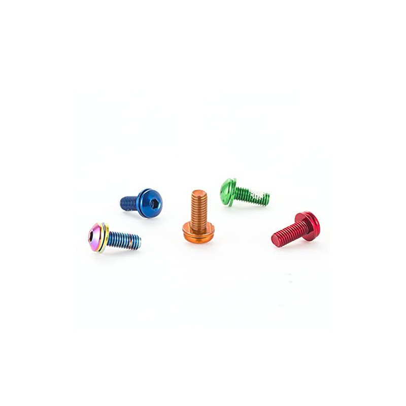 CNC Bike Bottle Cage M5x12mm MTB Screws Bottle Cage Blue