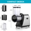 Electric Cheese Grater, 5-in-1 Vegetable Slicer & Salad Maker with