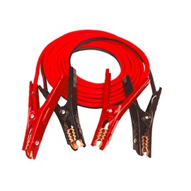 Justin Case Jumper Cables 6 Gauge 16 Feet with 365 days of Roadside Assistance – Super Heavy-Duty Car Emergency Booster Cables SAE