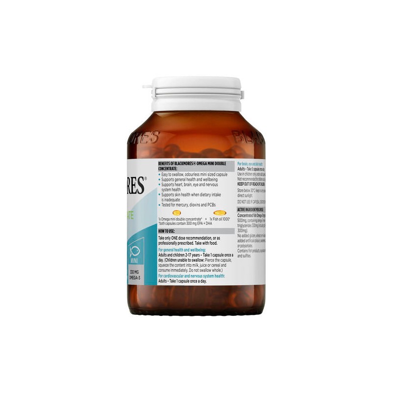 Blackmores Omega Mini Double Concentrate 200 Capsules