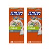 Hefty Recycling Trash Bags, 36 Count (Pack of 2)