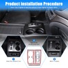 HIRUFAIT Gear Shift Panel Cover Trim for Honda Pilot 2016-2022/