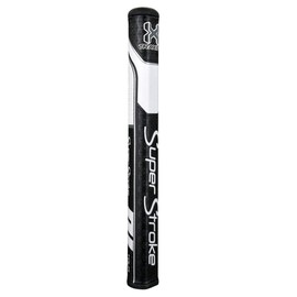 SuperStroke Traxion Tour Golf Putter Grip, Black/White (Tour 2.0) | Advanced Surface Texture That Improves Feedback and Tack | Minimize Grip Pressure with a Unique Parallel Design | Tech-Port
